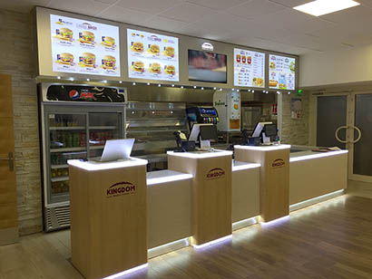 Concept de comptoir eclairé